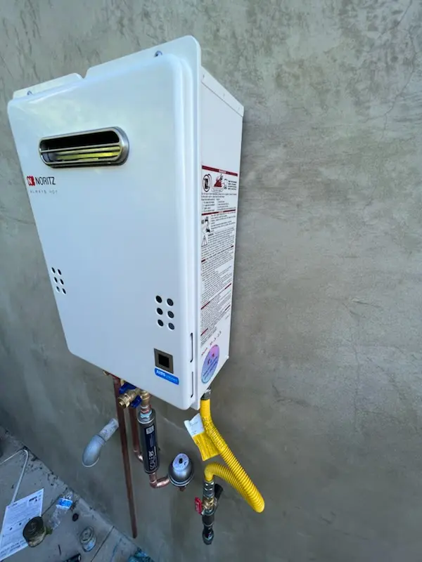 Tankless water heater installation for Mozart homes